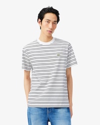 Gestreept Zwaar Katoenen T-shirt