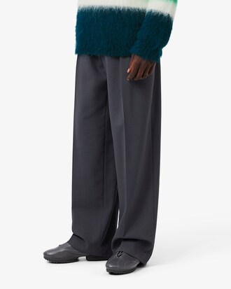 Runway Gedistingeerde Jacquard Broek met Rechte Pasvorm