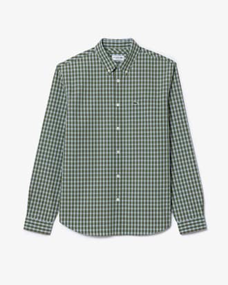 Regular Fit Plaid Popeline Hemd