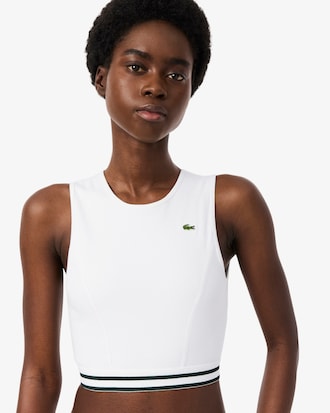 Geribbelde Stretch Katoenen Bralette