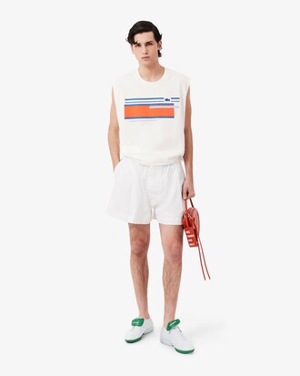 Runway Getextureerde Gestreepte Jersey Tanktop