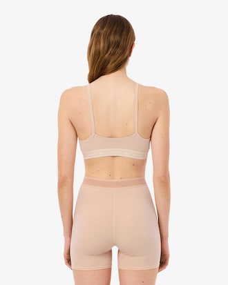 Stretch Katoenen Bralette met Logoband
