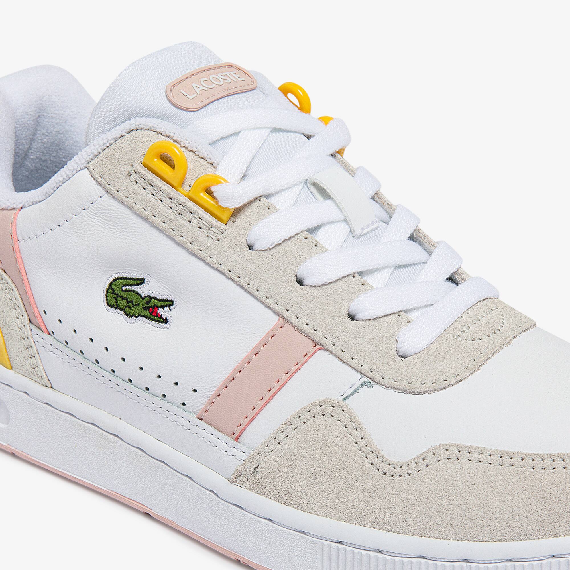 T-Clip-sneakers dames van leer en suède - Damessneakers - Nieuw 2023 |  Lacoste