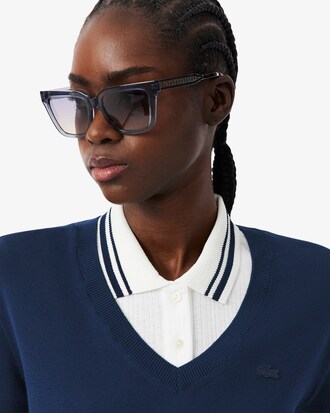 Naadloze Gebreide Sweater met V-hals