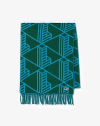 Jacquard Monogram Wollen Sjaal