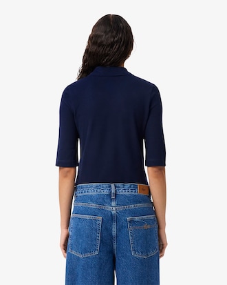 Slim Fit L.12.D Polohemd met Driekwartmouw