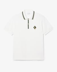 Classic Fit In Frankrijk vervaardigd Polohemd met Badge Accenten