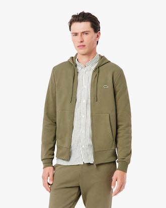Fleece Hoodie met Rits