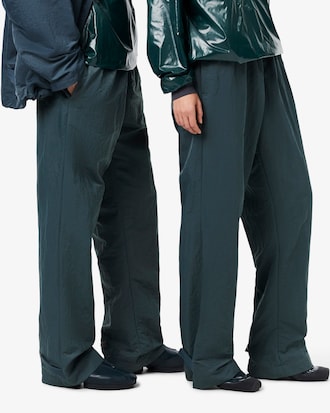 Runway Glanzende Joggingbroek met Wijde Pasvorm