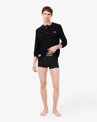 3-Pack Stretch Jersey Trunks met Merk
