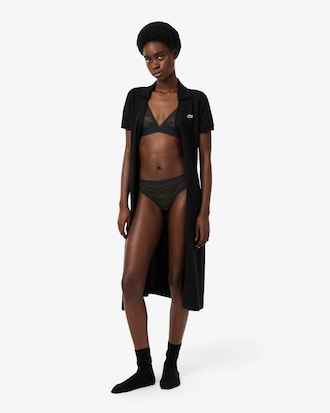 Kanten Driehoeksbralette met Logo