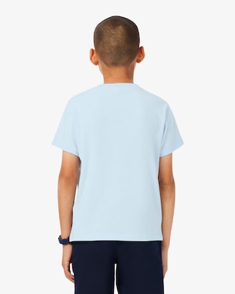 Katoenen T-shirt met Geborduurde Krokodil