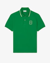 Classic Fit Piqu&eacute; Polohemd met Print