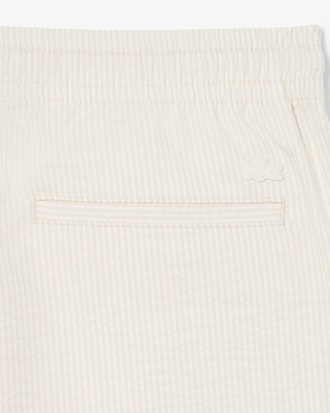 Katoenen Seersucker Short