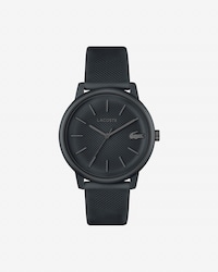Lacoste.12.12 Move-horloge 3 wijzers zwart siliconen