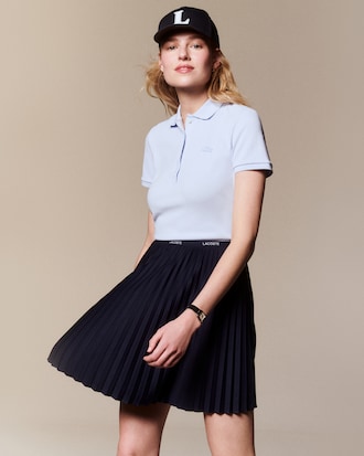 Lacoste-polo dames stretch van katoenpiqu&eacute;
