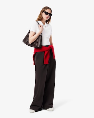 Lacoste-polo dames stretch van katoenpiqué