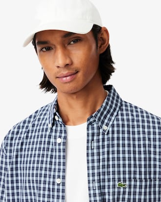 Regular Fit Plaid Popeline Hemd
