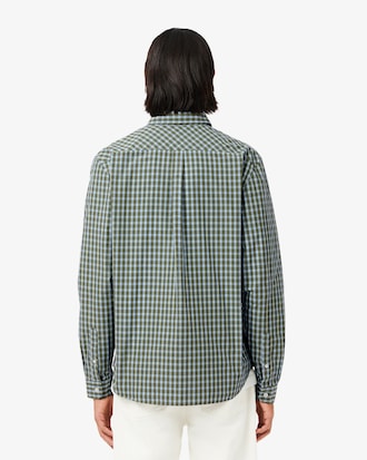Regular Fit Plaid Popeline Hemd