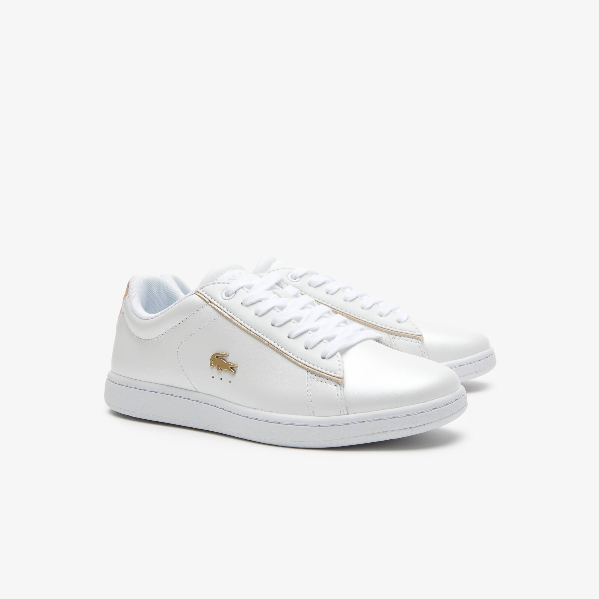 Carnaby Evo Strap-sneakers dames van satijn en leer | LACOSTE