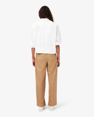 Oversized Flanellen Plooibroek