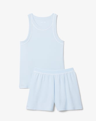 Geribbelde Katoenen Pyjama