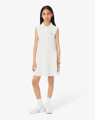 Mouwloze Stretch Piqu&eacute; Jurk