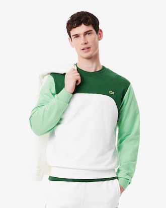 Colourblock Katoenen Fleece Sweatshirt