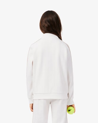 Unisex monogram Sweatshirt met Hoge Hals en Rits