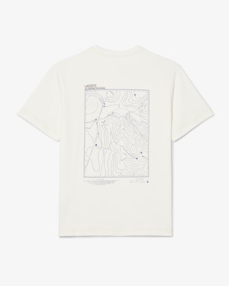 Jersey T-shirt met Multiprint