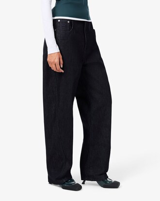 Runway Oversized Indigo Denim Jeans