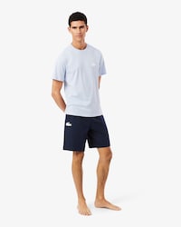 Fleece Pyjamashort met Rechte Pasvorm