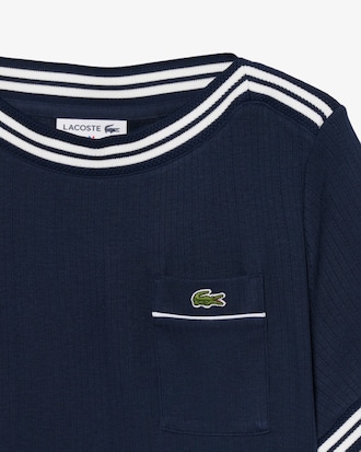 Frans Vervaardigd T-shirt met Boothals