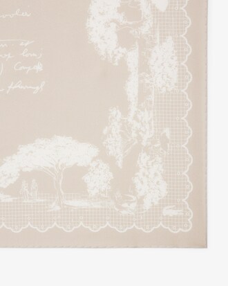 Runway Zijden Square met Print