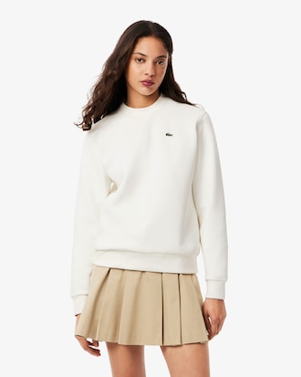 Relaxed Fit Piqué Crewneck Sweatshirt