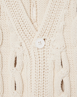 Runway Kanten Gebreide Kabelcardigan