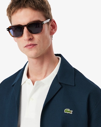 Relaxed Fit Hemd met Wafeltextuur