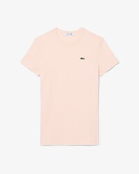 Slim Fit Geribbelde Katoenen T-shirt