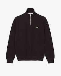 Interlock Sweatshirt met Rits en Hoge Hals