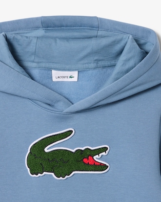 Unisex Fleece Hoodie met Krokodil