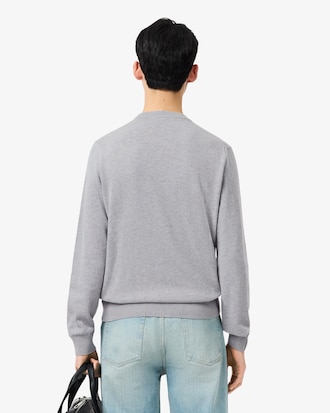 Monochrome Katoenen Crewneck Sweater