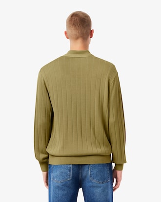 Vloeiende Geribbelde Gebreide Cardigan