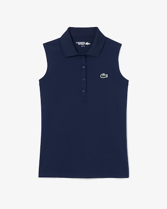 Slim Fit Stretch Golfpolohemd met UV-bescherming