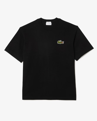Loose Fit Zwaar Katoenen T-shirt met Badge