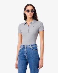 Slim Fit L.12.D Geribbeld Katoenen Polohemd