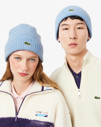 Wollen Muts met Geribbelde Omslag