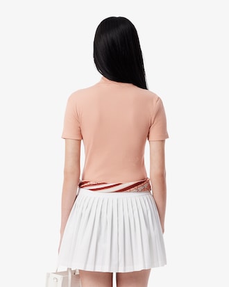 Slim Fit L.12.D Geribbeld Katoenen Polohemd
