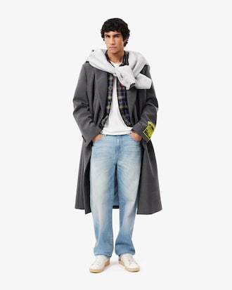 Oversized Overhemd met Blokmotief