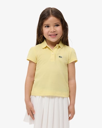 Piqu&eacute; Polo met Geschulpte Kraag