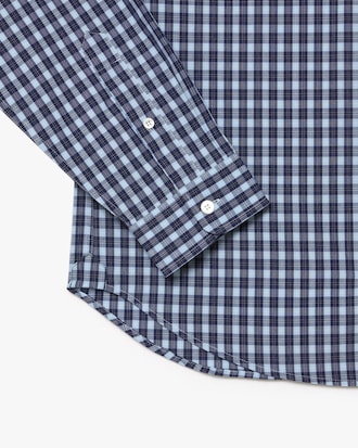 Regular Fit Plaid Popeline Hemd